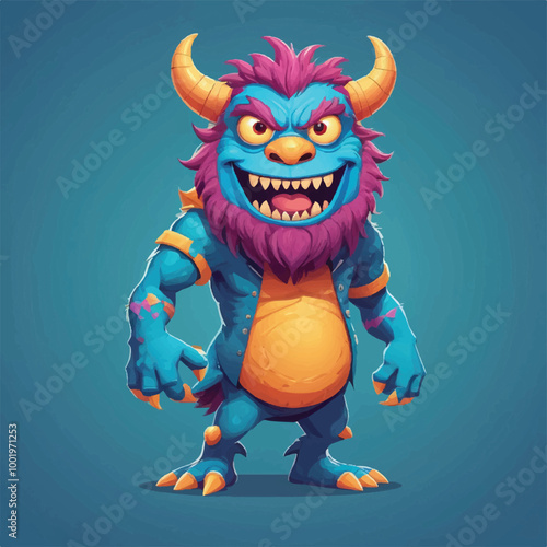 funny cartoon monster