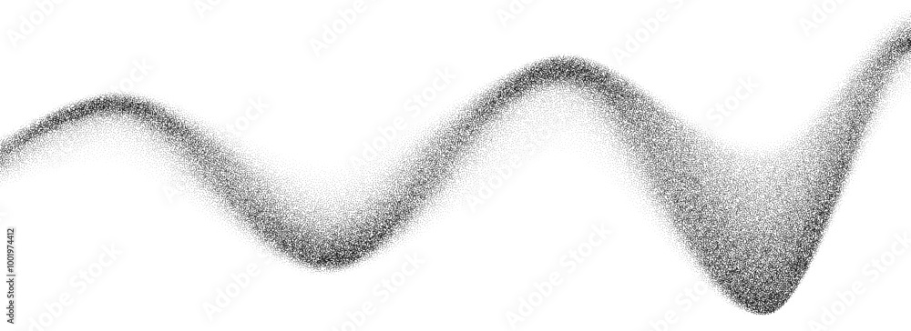 Grain wave gradient texture. Black stipple flow line background. Dotted undulate sand backdrop with speckles, particles, granules. Grunge noise dotwork wallpaper for banner, poster, brochure. Vector Grain wave gradient texture. Black stipple flow line background. Dotted undulate sand backdrop with speckles, particles, granules. Grunge noise dotwork wallpaper for banner, poster, brochure. Vector