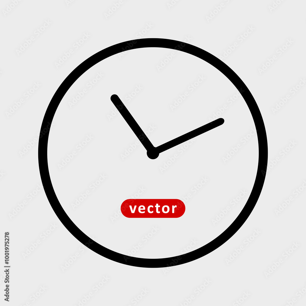 Modern And minimalist clock icon vector eps. Modern And minimalist clock icon vector eps.