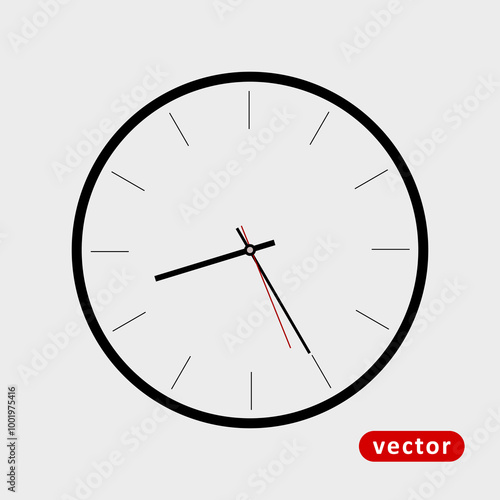 Simple Clock Element Icon 