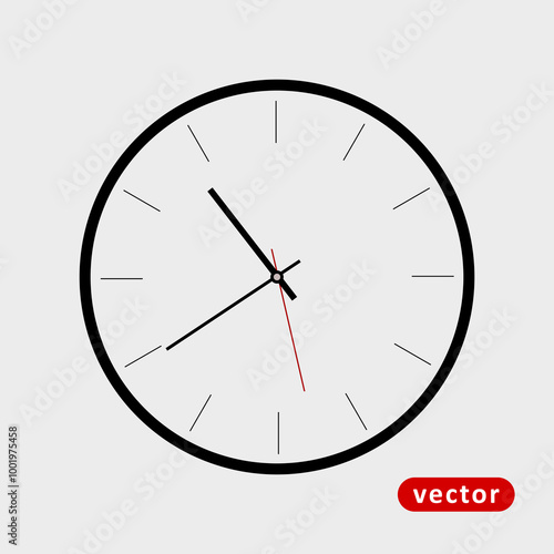 Simple Clock Element Icon 