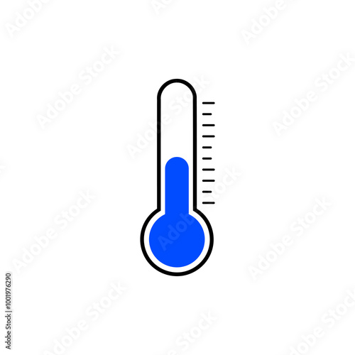 Simple thermometer icon