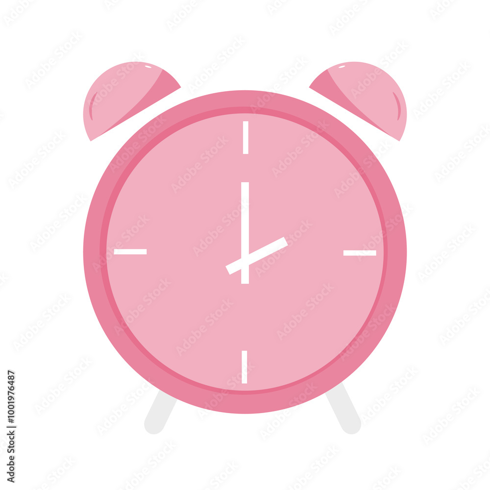Simple and cute alarm with pastel color Simple and cute alarm with pastel color