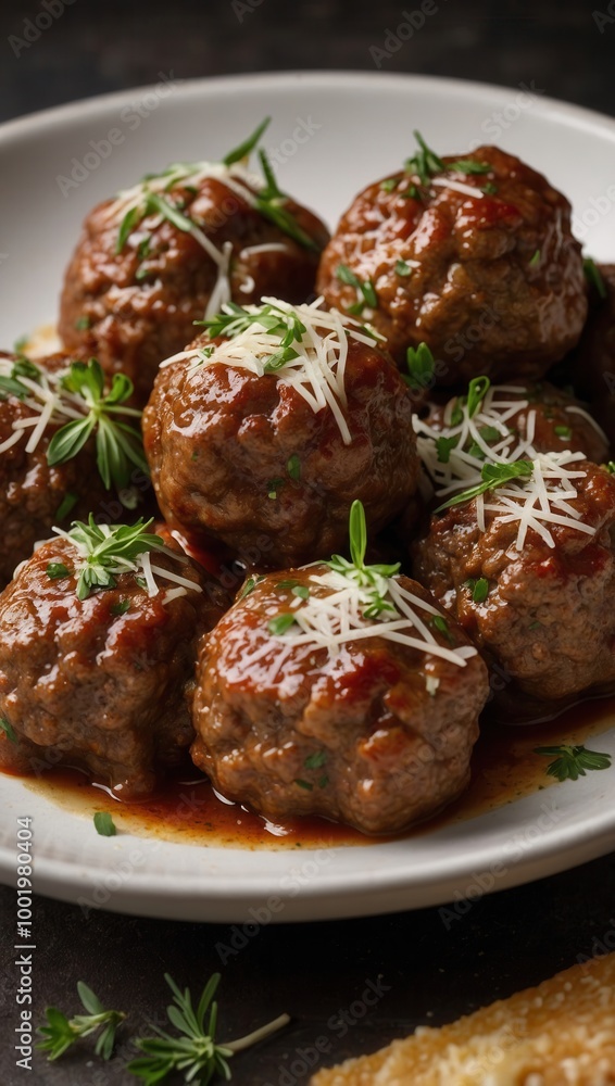 Keto-Friendly Meatballs with Tomato Sauce and Fresh Herbs Keto-Friendly Meatballs with Tomato Sauce and Fresh Herbs