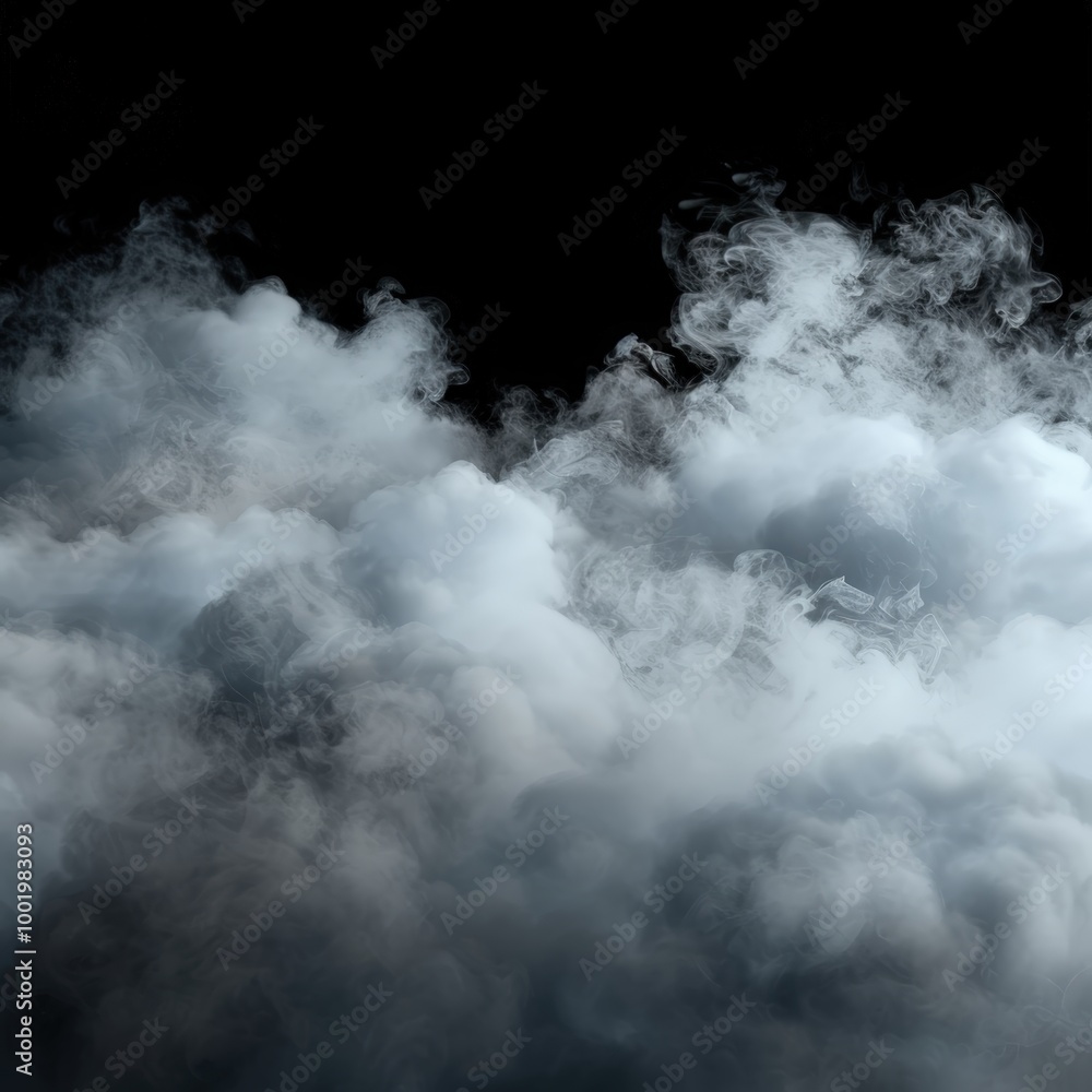 Fototapeta premium White smoke clouds
