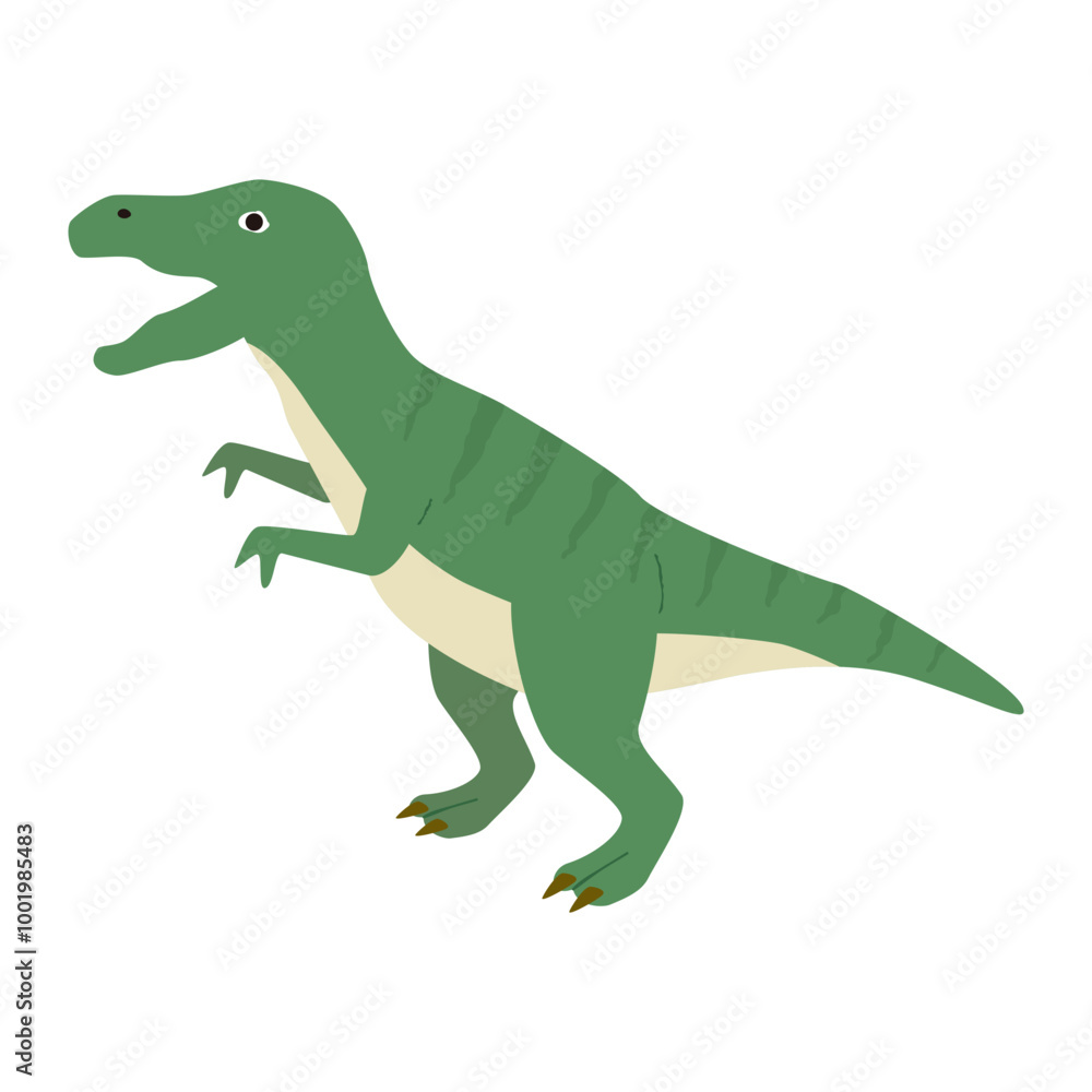 Tyrannosaurus, Dinosaur icon, cute cartoon illustration. Tyrannosaurus, Dinosaur icon, cute cartoon illustration.