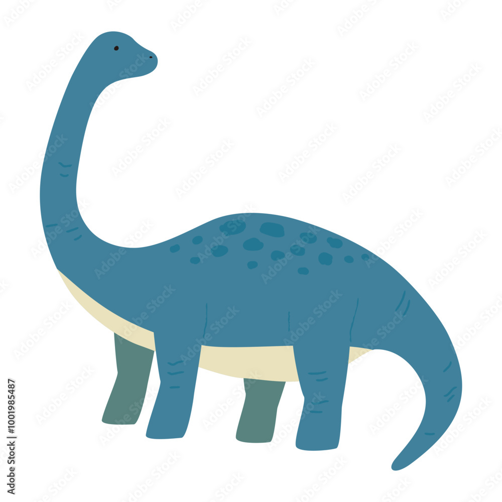 Brontosaurus, Dinosaur icon, cute cartoon illustration. Brontosaurus, Dinosaur icon, cute cartoon illustration.