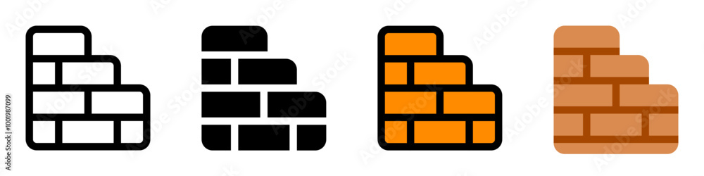 Editable brick, mason wall, building vector icon. Construction, tools, industry. Part of a big icon set family. Perfect for web and app interfaces, presentations, infographics, etc Editable brick, mason wall, building vector icon. Construction, tools, industry. Part of a big icon set family. Perfect for web and app interfaces, presentations, infographics, etc