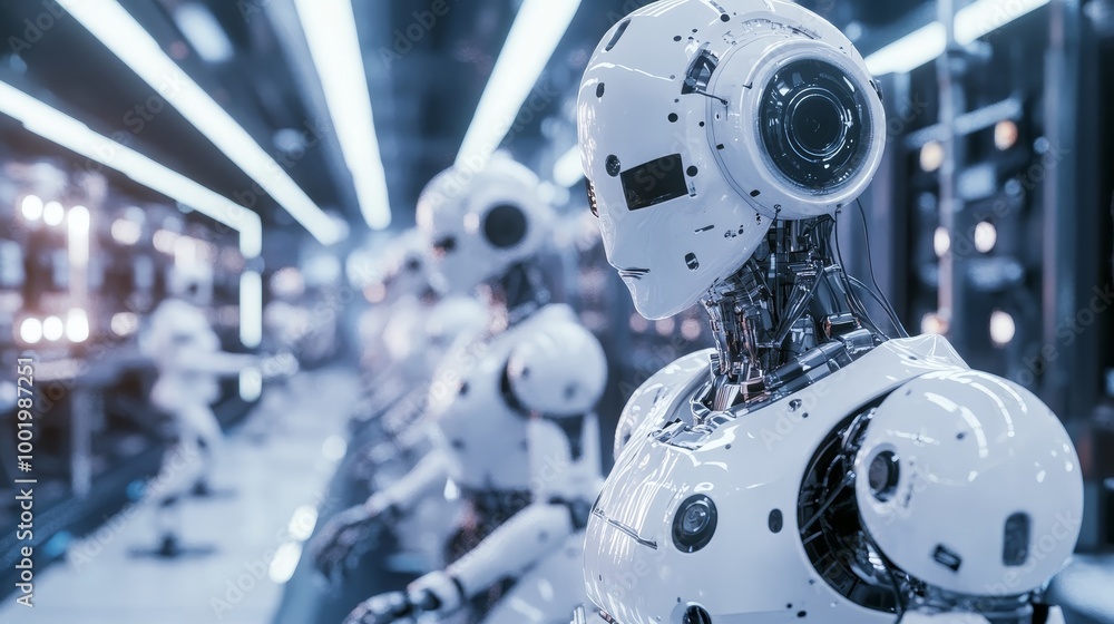 Advanced Robots in Modern Factory: Automated Assembly Processes Boosting Efficiency Advanced Robots in Modern Factory: Automated Assembly Processes Boosting Efficiency