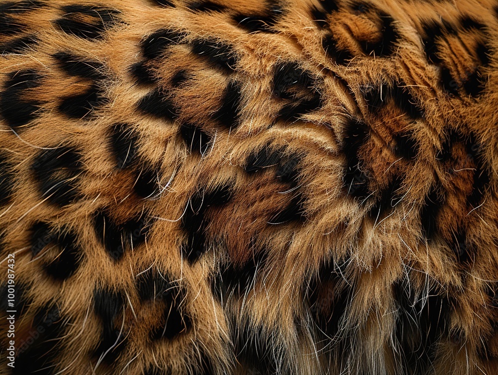 Leopard Fur Close-Up: Texture and Pattern Leopard Fur Close-Up: Texture and Pattern