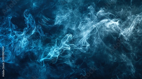 Abstract background with swirling smoke patterns in rich, dark tones with