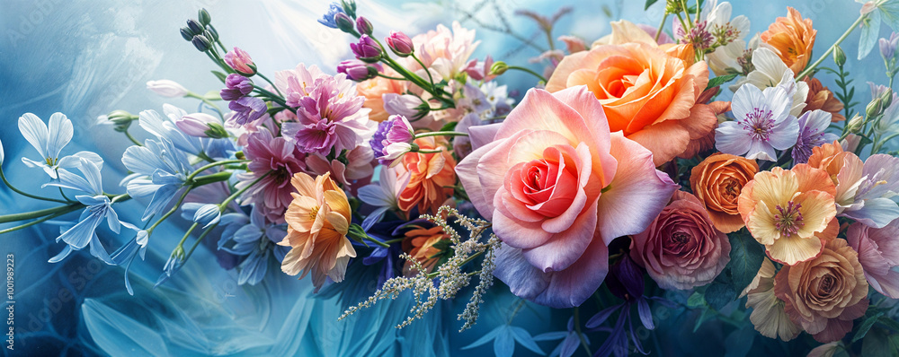 dreamy rose flower bouquet, in a soft style, very close up, wedding invitation, romantic card design element, high resolution dreamy rose flower bouquet, in a soft style, very close up, wedding invitation, romantic card design element, high resolution