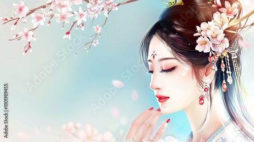 Chinese_style_womens_facial_hand_beauty_and_nail