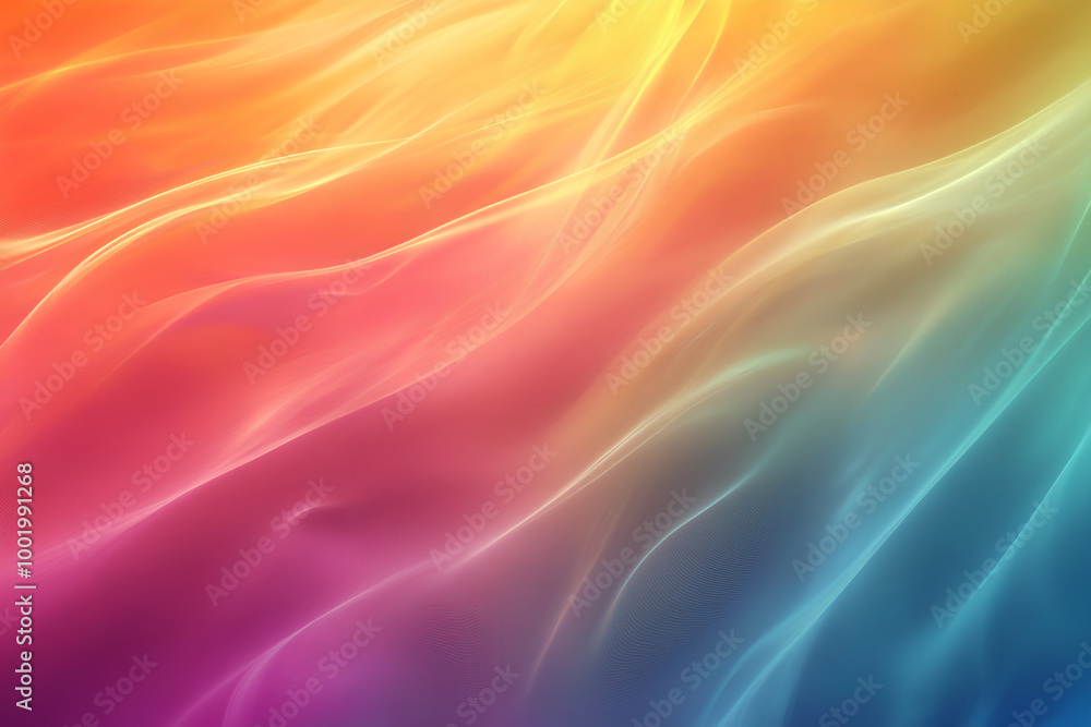 Obraz premium Abstract rainbow colors wave background
