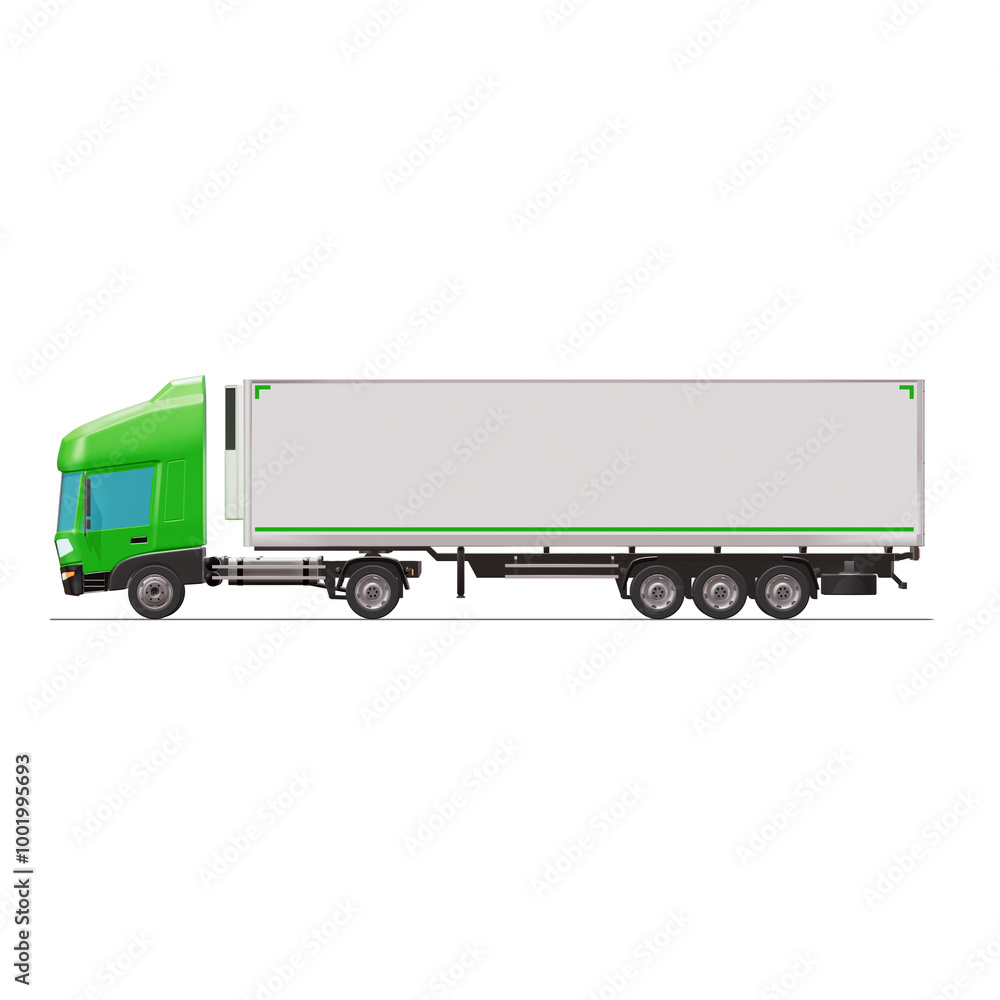 3D Isometric Cargo Truck with White Semi-Trailer Van Vector Illustration Modern Green Cabine Intercity Delivery Vehicle 4x2 Design Logistics Transport Presentation Social Media Video Promo Left
3D Isometric Cargo Truck with White Semi-Trailer Van Vector Illustration Modern Green Cabine Intercity Delivery Vehicle 4x2 Design Logistics Transport Presentation Social Media Video Promo Left