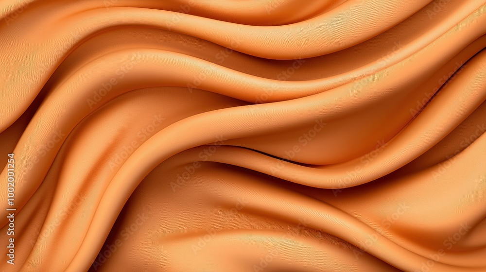 Obraz premium Abstract Orange Fabric Drape Texture Background