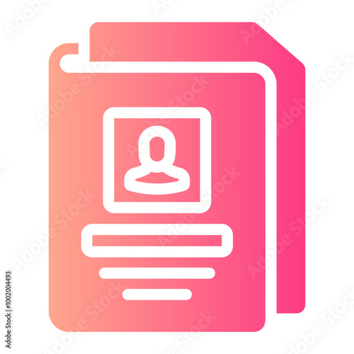criminal record Gradient icon