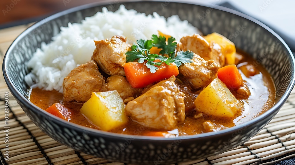 Flavorful Chicken Curry with Potatoes and Carrots Flavorful Chicken Curry with Potatoes and Carrots