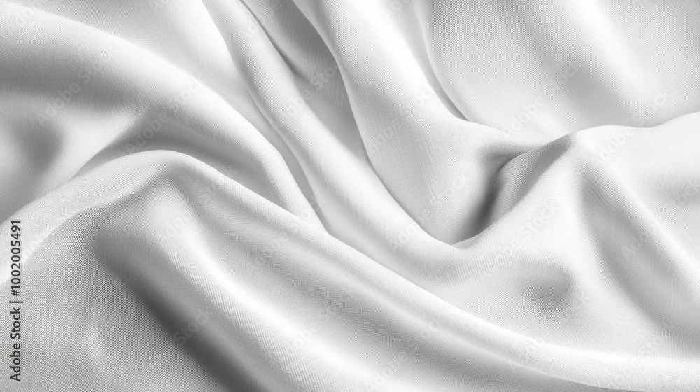 Naklejka premium Smooth purple satin fabric with luxurious waves and soft, rippled texture