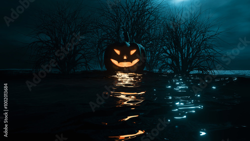 Mystical Scene With Pumpkin...