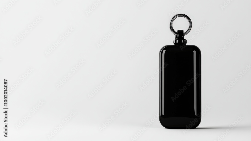 Black bottle mockup, white isolated background. Black bottle mockup, white isolated background.
