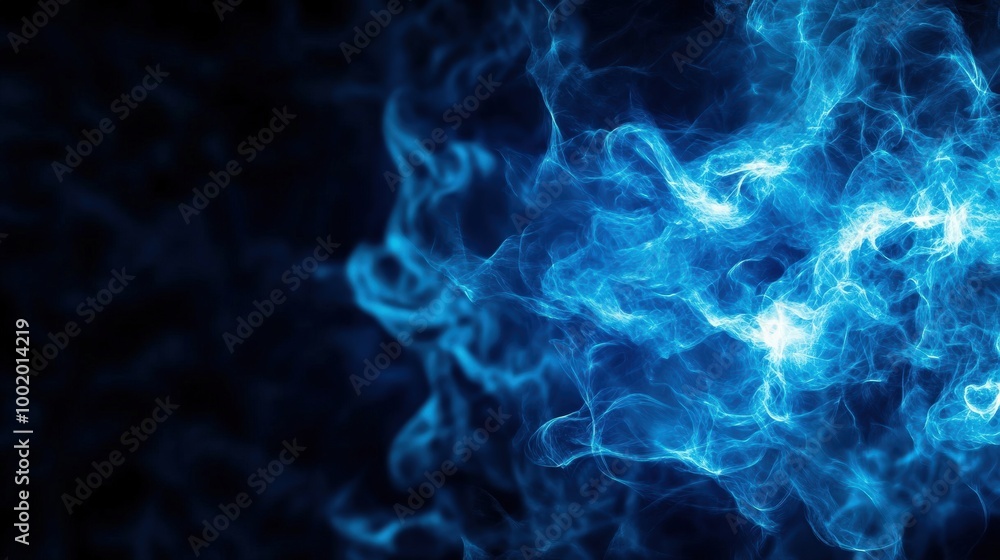 Blue abstract light texture on a dark background, suitable for digital art and design. Blue abstract light texture on a dark background, suitable for digital art and design.