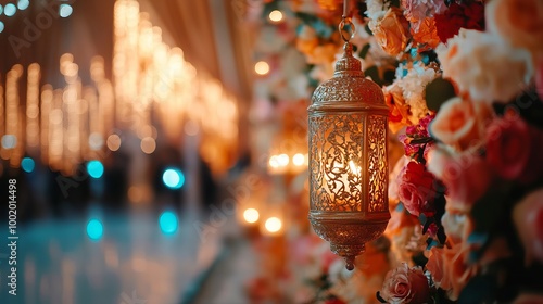 Doha, Qatar, July 27, 2022: Asian-Indian Pakistani wedding arrangement with a chosen theme.