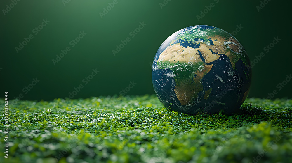 Green Earth with a Recycling Symbol Isolated on a Green Background
Green Earth with a Recycling Symbol Isolated on a Green Background