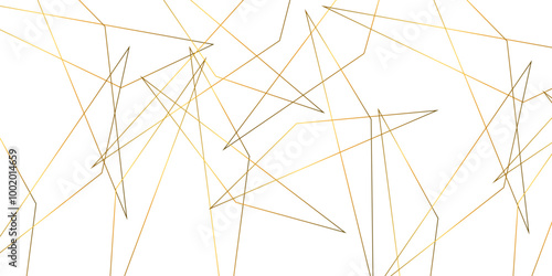 Abstract background with liens and triangles shape on white background. White and golden geometric overlapping rectangle pattern Geometric background soft shadows as patten ..White polygon textured .	