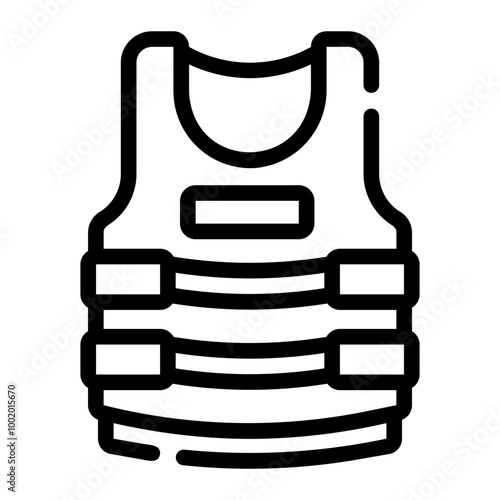 bulletproof Line Icon