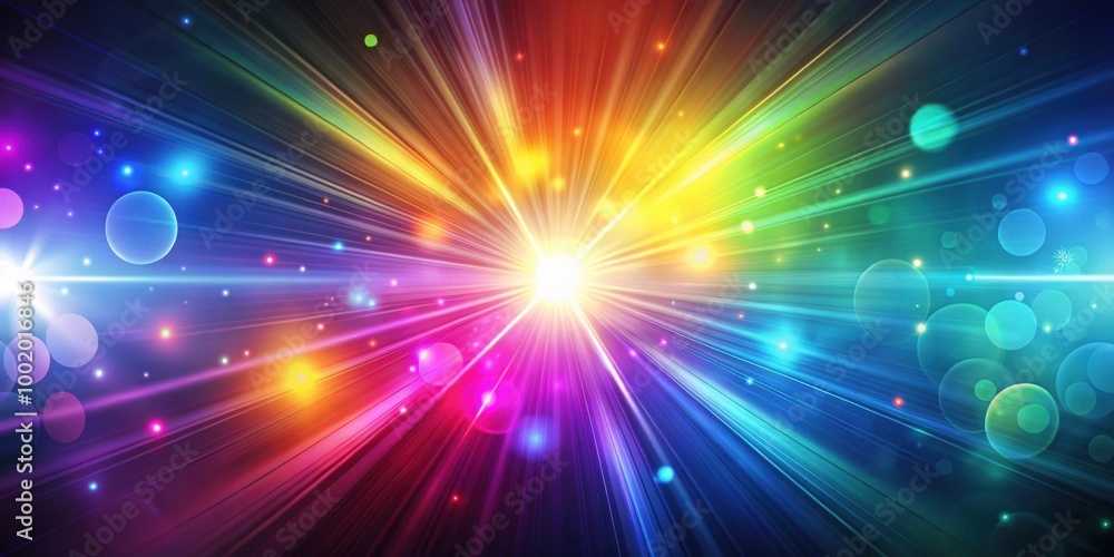 Colorful abstract light glow with lens flare effect creating a vibrant optical flash spotlight background , lens flare, colorful Colorful abstract light glow with lens flare effect creating a vibrant optical flash spotlight background , lens flare, colorful