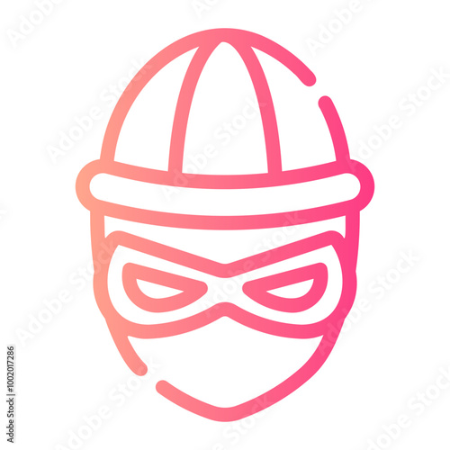 robber Line Gradient Icon