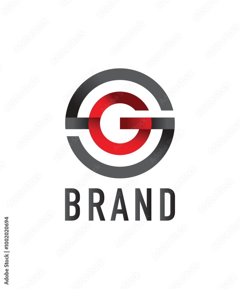 Letter GS in circle modern minimalist icon logo design template Letter GS in circle modern minimalist icon logo design template