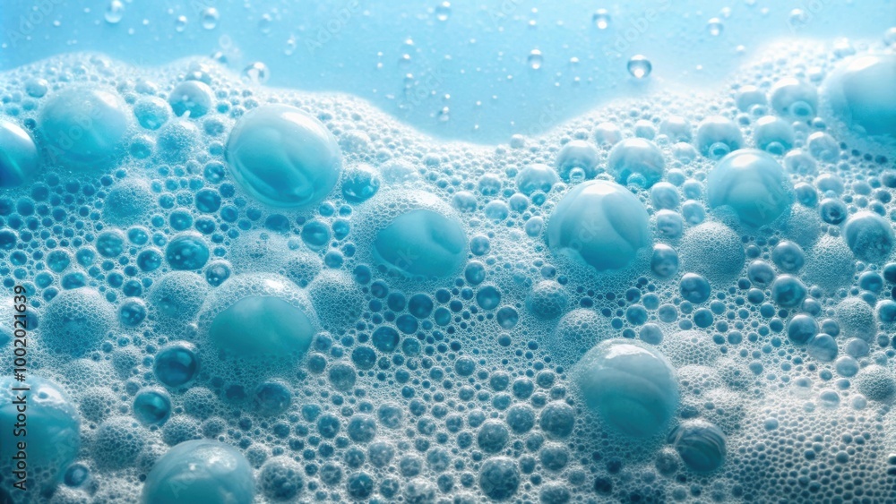 Close-up of soap suds cleansing foam , bubbles, freshness, clean, soap, detergent, washing, hygiene, shower, bath, foam Close-up of soap suds cleansing foam , bubbles, freshness, clean, soap, detergent, washing, hygiene, shower, bath, foam