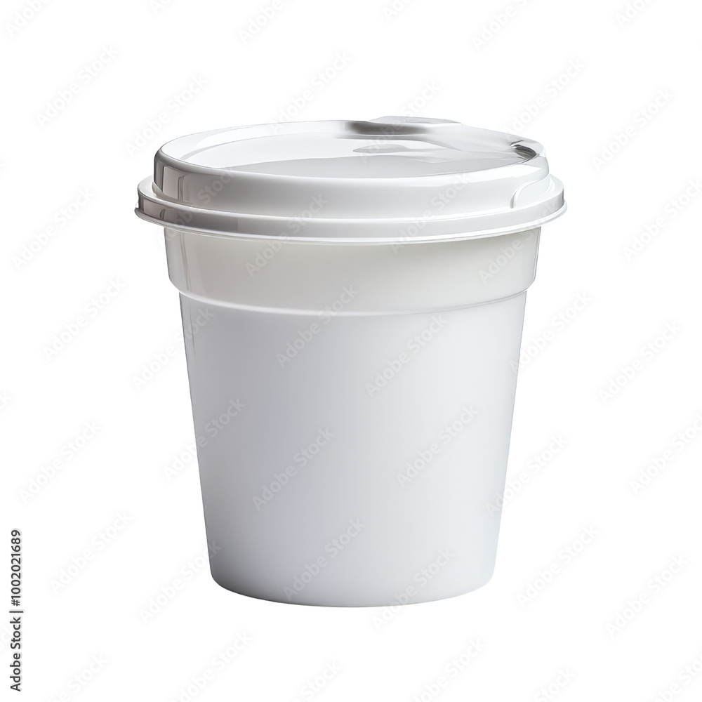 White Plastic Container with Lid White Plastic Container with Lid