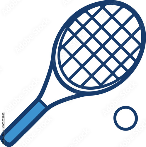 tennis racket icon with Transparent Background - Versatile Clip art 