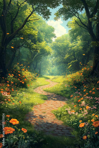 New Vector Illustration Children's Book Cover Design Background