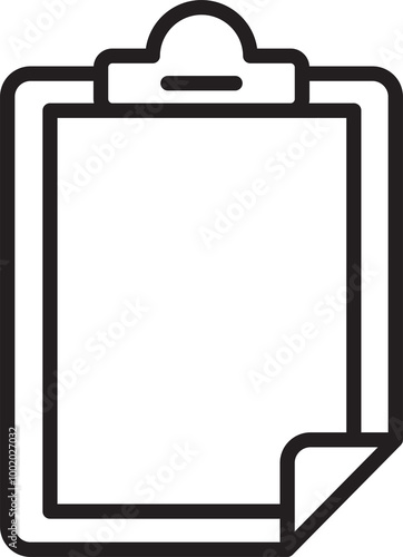 Clipboard Line Icon