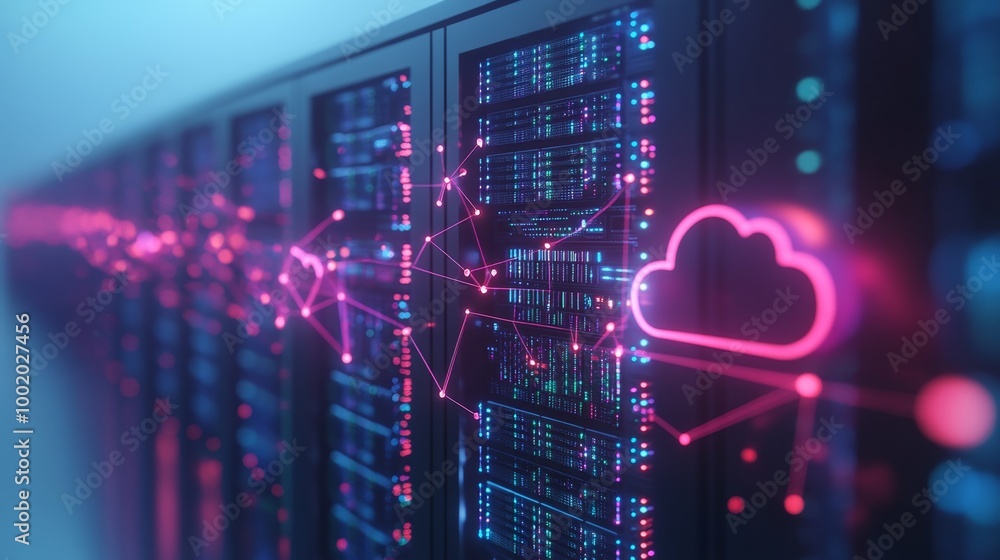 modern server room background technology concept modern server room background technology concept