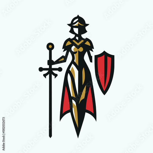 Beautiful and Simple Female Warrior