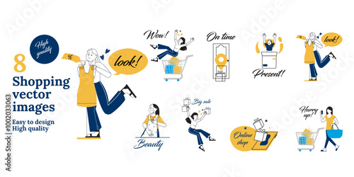 Shopping vector images Illustrations 