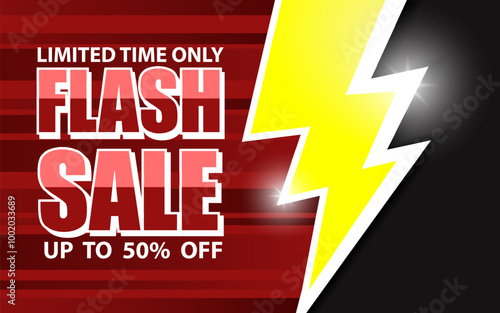 Flash sale celebration explosion lightning bolt abstract modern background design.