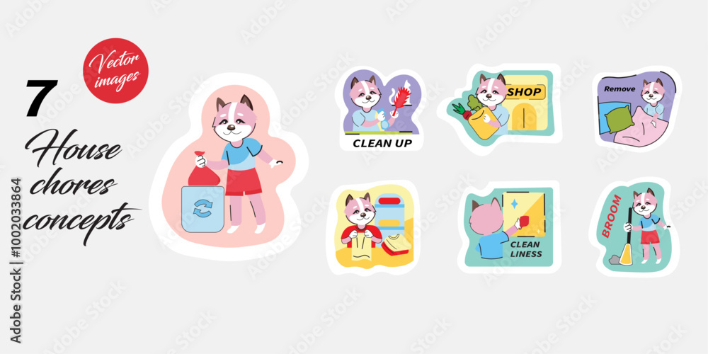House chores Illustrations House chores Illustrations