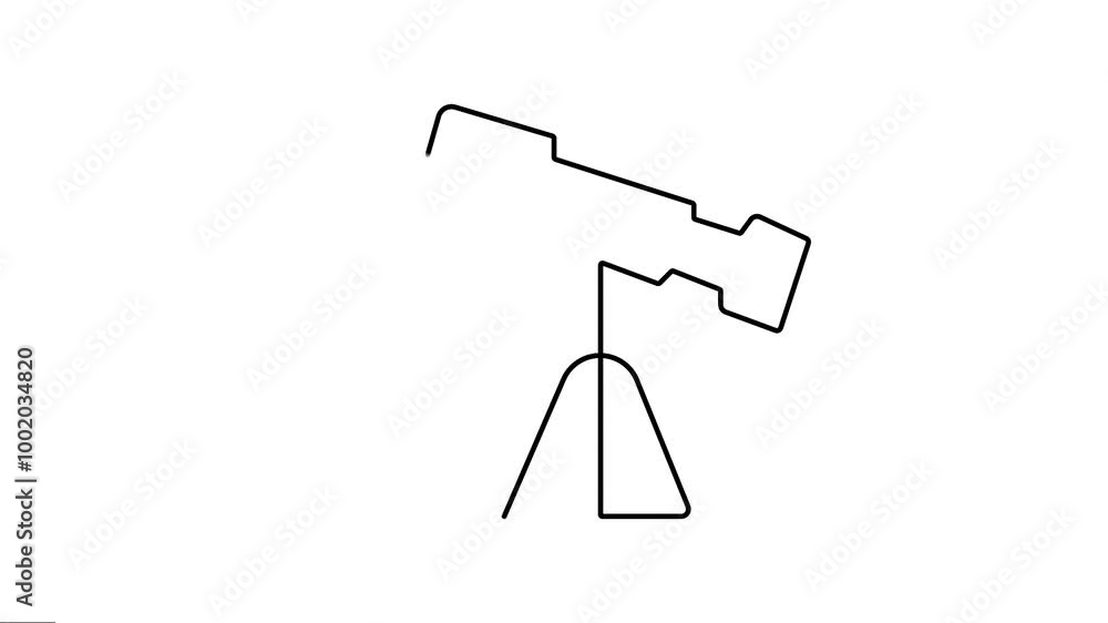 The astronomy binoculars Continuous line art Animation. Animated Video of Durbin Motion Graphics work. The astronomy binoculars Continuous line art Animation. Animated Video of Durbin Motion Graphics work.