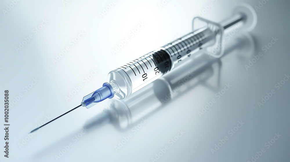 Close-up of a medical syringe with a needle. Ideal for healthcare, vaccination, and medical equipment related content. Close-up of a medical syringe with a needle. Ideal for healthcare, vaccination, and medical equipment related content.