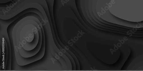 Abstract black and grey paper cut style design.abstract vector seamless pattern with shadows Trendy contemporary design.abstract papercut and multi layer cutout pattern pattern on vector design ..	
