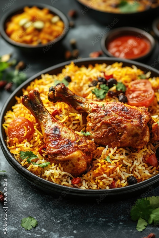 Plate of Chicken and Rice Plate of Chicken and Rice