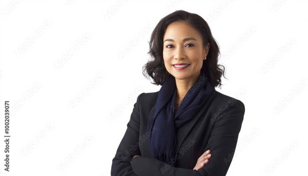 Confident young woman in a business suit, ready for a professional meeting. Confident young woman in a business suit, ready for a professional meeting.