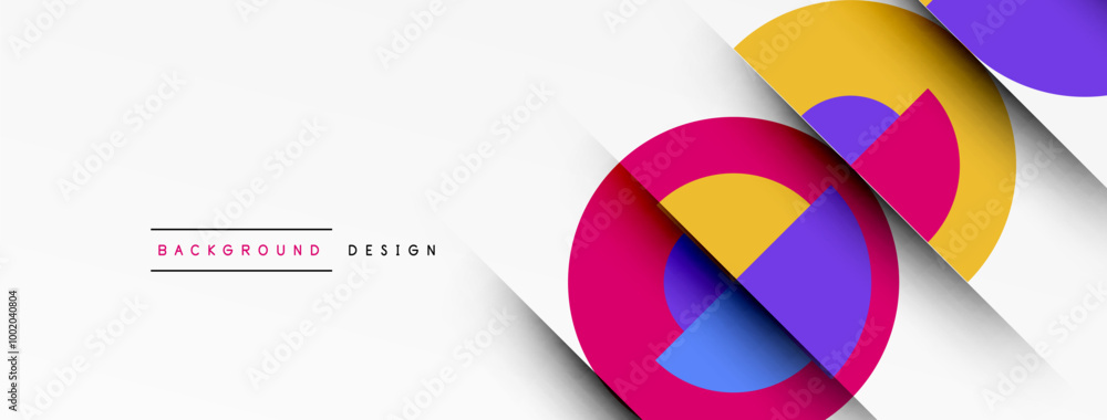 Modern geometrical abstract background - circles. Business or technology presentation design Modern geometrical abstract background - circles. Business or technology presentation design