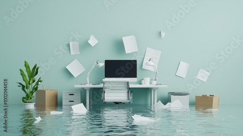 Flooded Office: A minimalis...